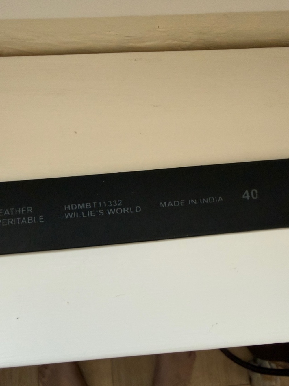 Harley-Davidson Willie G Black Leather Belt with Silver Skull Buckle - Picture 10 of 10